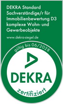 Dekra D3 Siegel als Qualitätsnachweis für die Bewertung von komplexen Wohn- und Gewerbeimmobilien