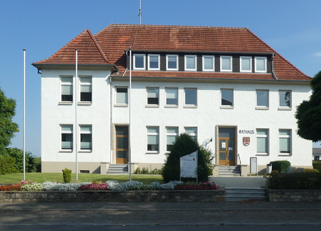 Blick auf das Rathaus von Bad Wünnenberg
